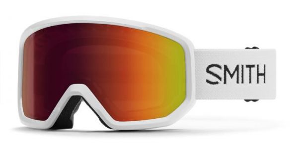 Smith Transfer WHITE + Red Sol-X Mirror Lens