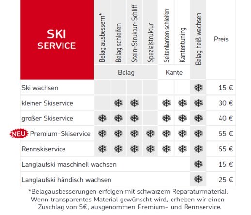 Servicepreise