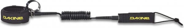 Dakine COILED FOIL LEASH 5FT X 1/4IN W EASYCLIP black
