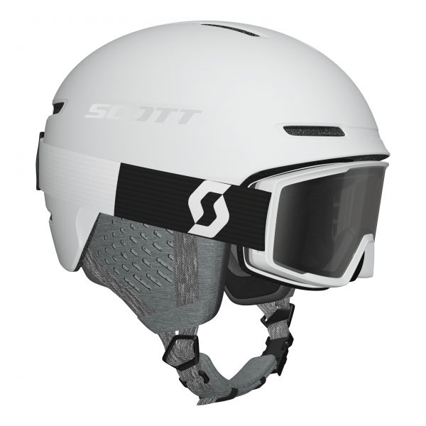 SCOTT Combo Helmet Track+Goggle Factor Pro white