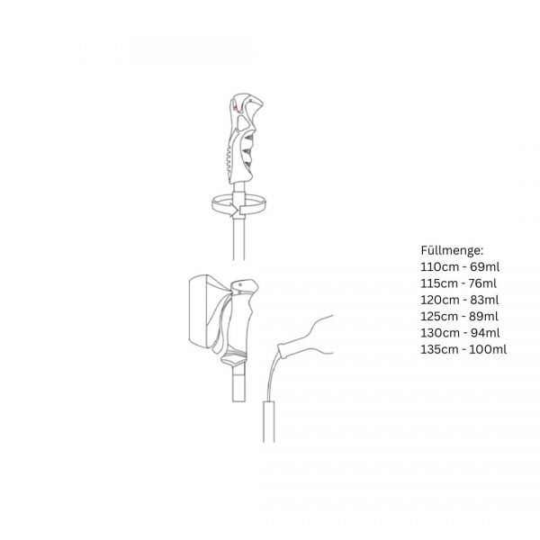 Leki Hot Shot schwarz-grau Schnaps-Skistock