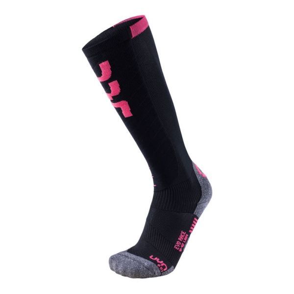 UYN WOMAN SKI EVO RACE SOCKS Black/Pink Paradise