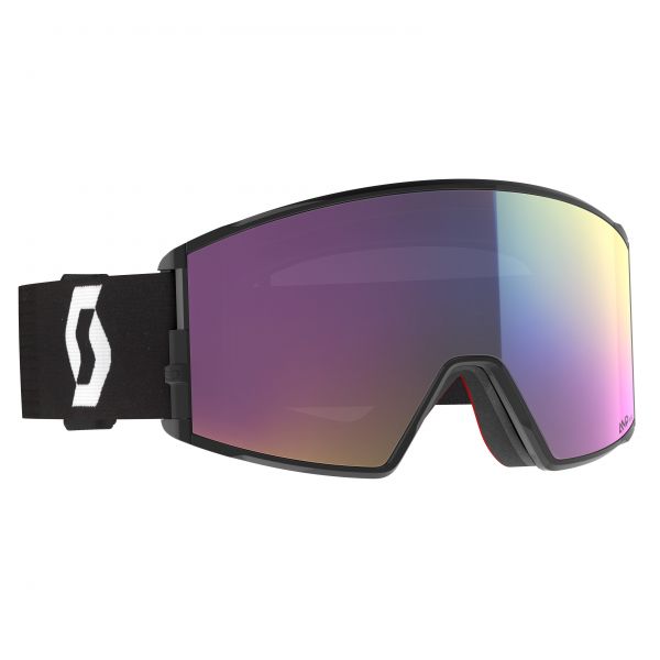 Scott React mineral black/white Skibrille