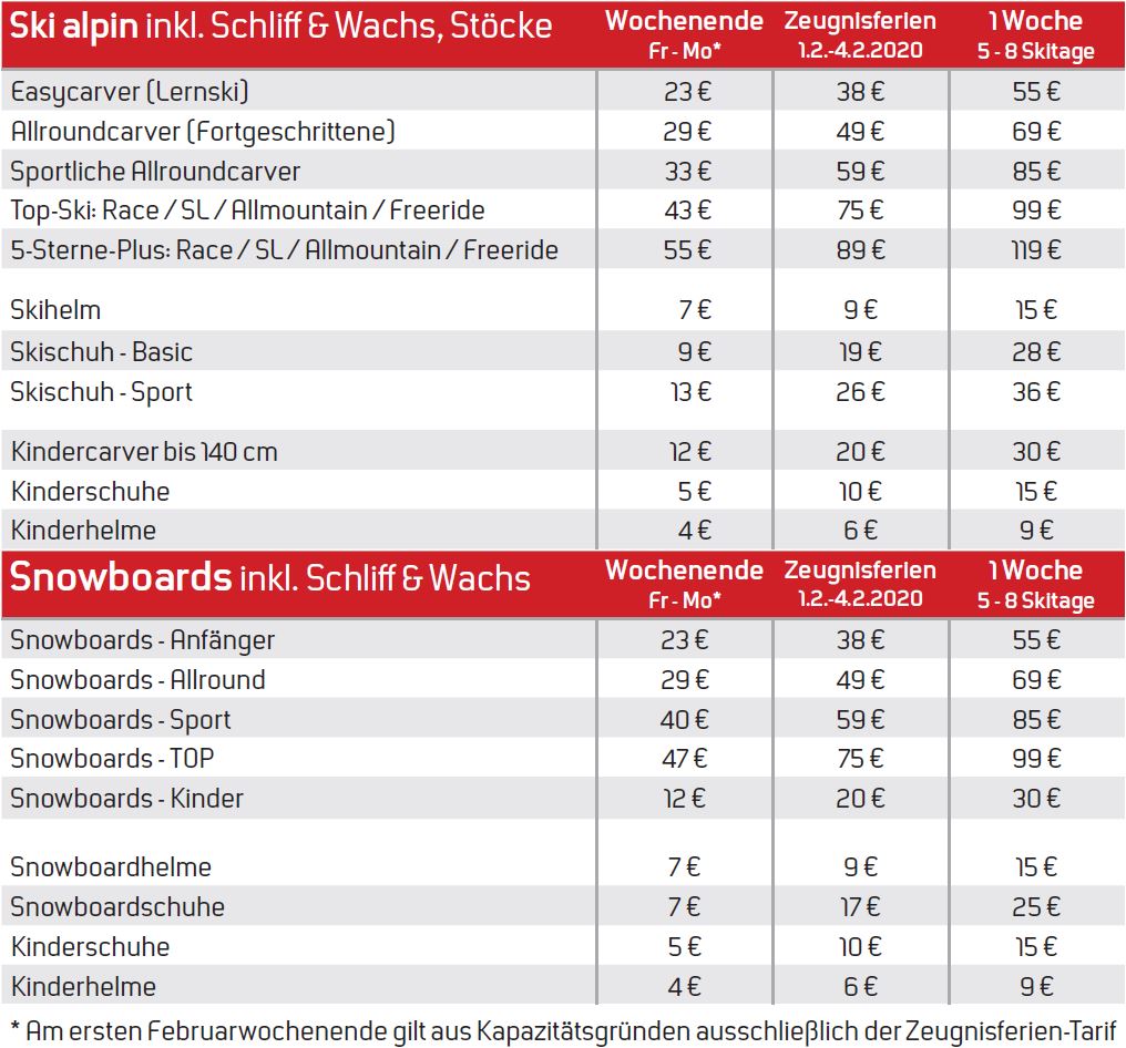 Auszug Skiverleih_Snowboardverleih